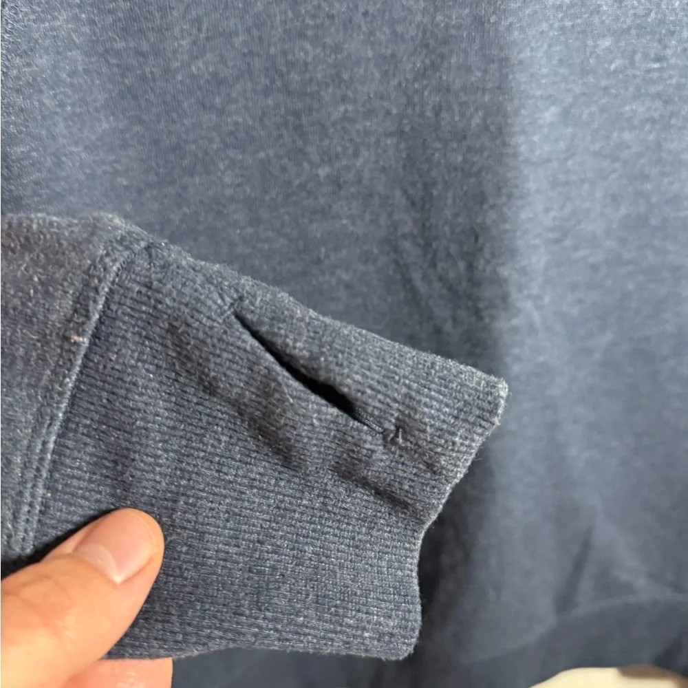 Women’s XL Blue Tommy Hilfiger Sport Cropped, Athletic, Long Sleeve Sweatshirt - Picture 3 of 7